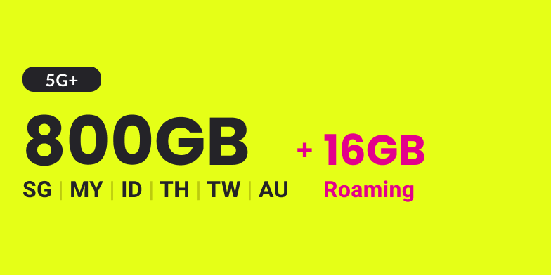 GOMO 5G+ Student & NS Mobile Plan: 400GB 5G+ local data with 400GB Malaysia + 26GB roaming data