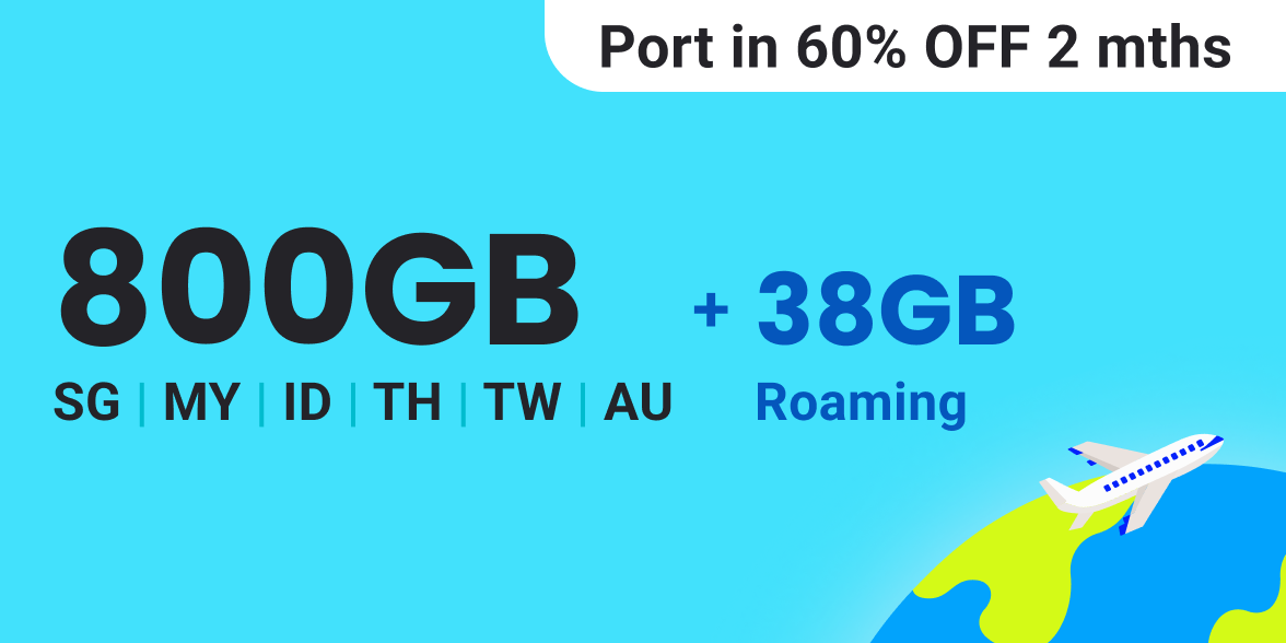 GOMO 5G+ Value Mobile Plan: 400GB 5G+ local data + 438GB roaming data