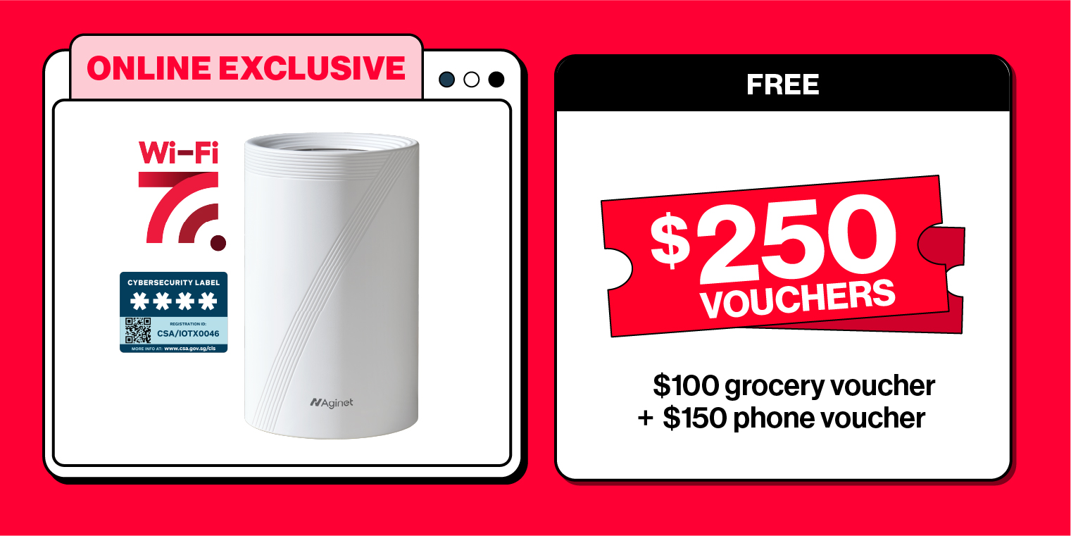 FREE $250 Vouchers with SG's #1 Broadband.