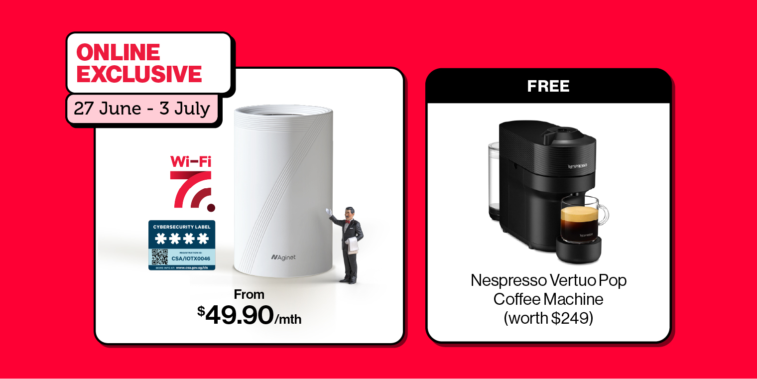 SG's #1 Broadband from $49.90/mth + Gift on us