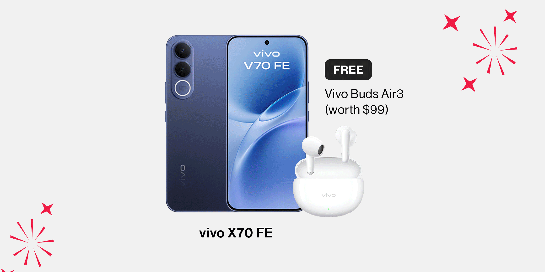 Enjoy up to $200 OFF Vivo phones with gifts worth up to $398.