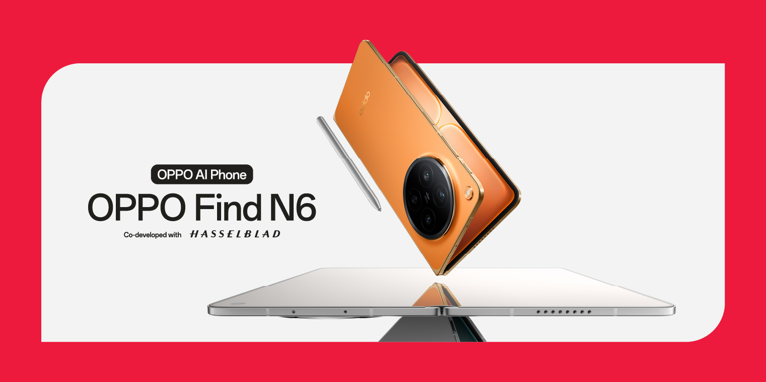 Shop the OPPO Find N6 with Singtel today.