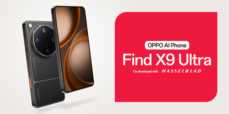 The all-new OPPO Find X9 Ultra is here at Singtel.