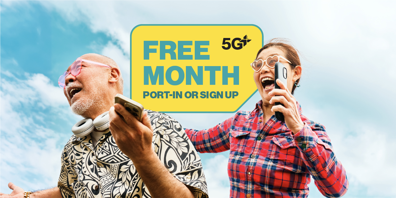 Singtel $12 Senior Plan. Unlimited local data & calls. 50GB Malaysia Roaming. 1 FREE month with port-in or new sign up.
