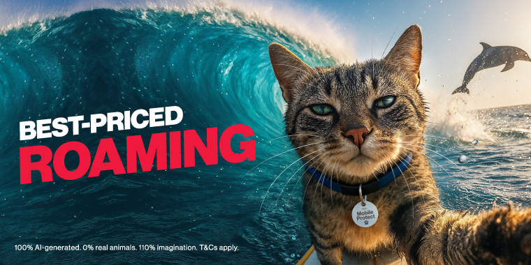 Enjoy the best-priced roaming this holiday.