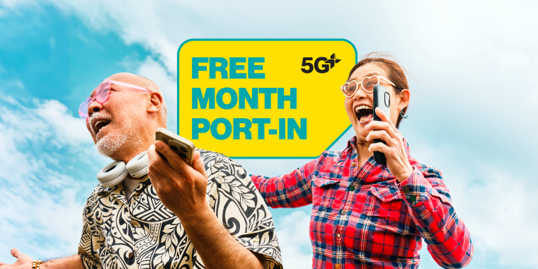 Singtel $12 Senior Plan. Unlimited local data & calls. 50GB Malaysia Roaming. 1 FREE month when you port-in