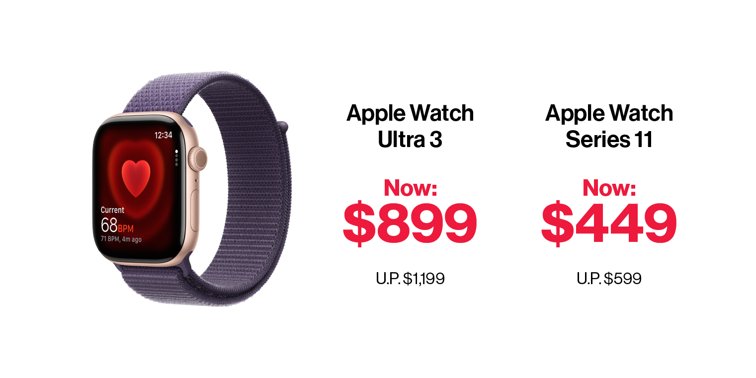 Enjoy $150 OFF Apple Watch.