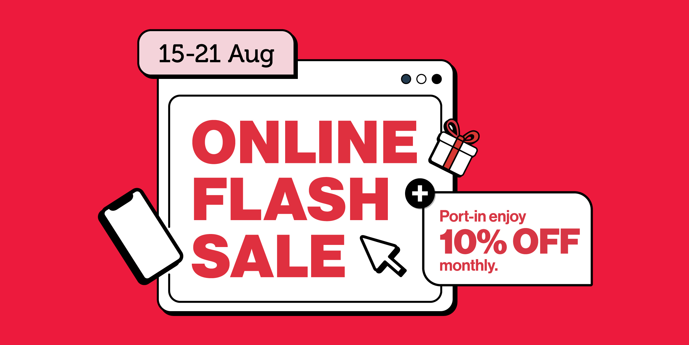 Singtel Online Flash Sale: Shop the best phone deals from 15 - 21 Aug 2026.