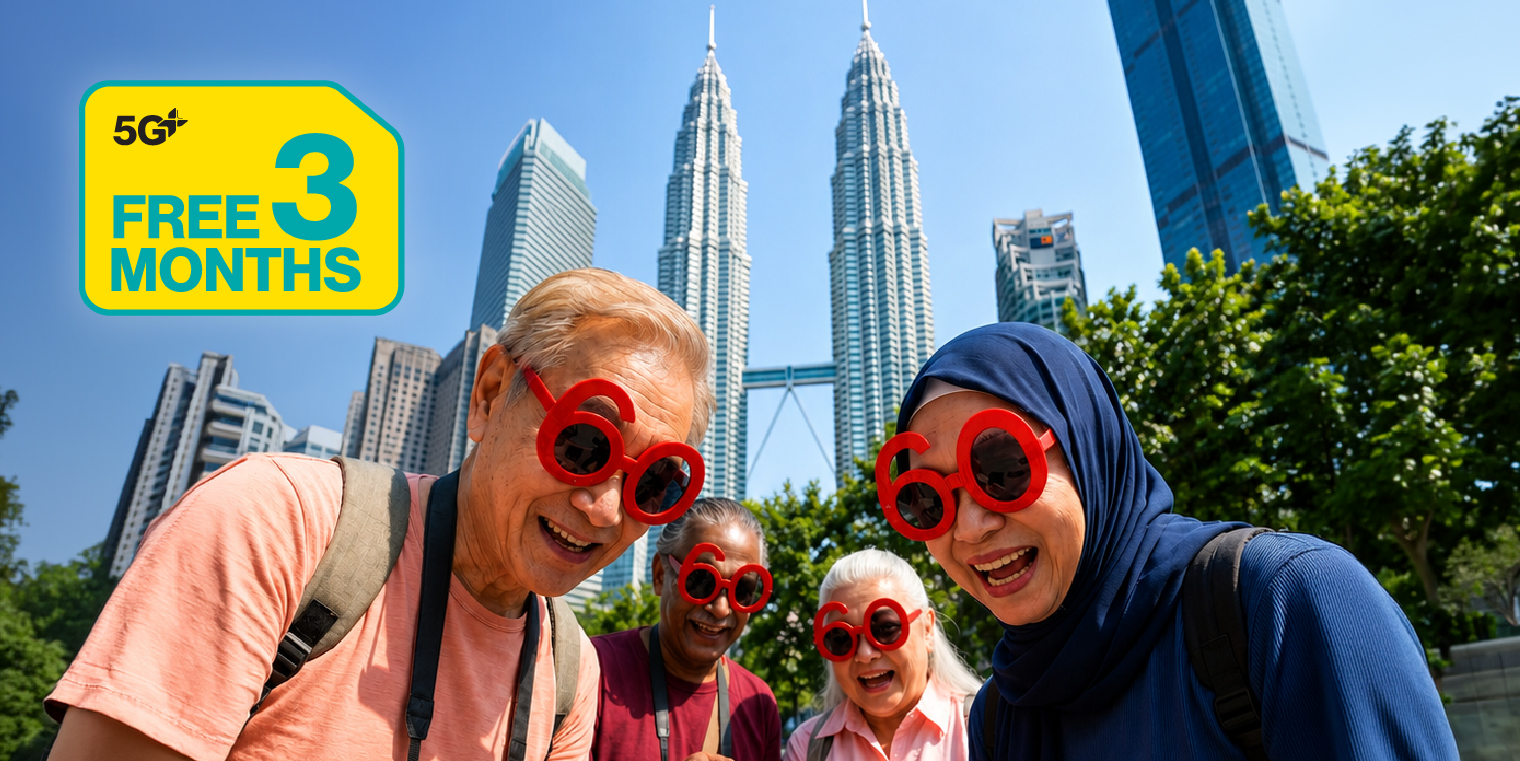 Singtel $12 Senior Plan. Unlimited local data & calls. 50GB Malaysia Roaming. FREE 3 months with port-in or new sign up.