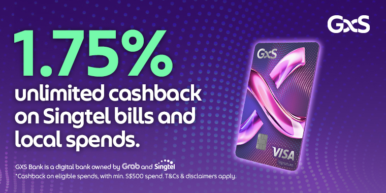 Save more with your GXS credit card.
