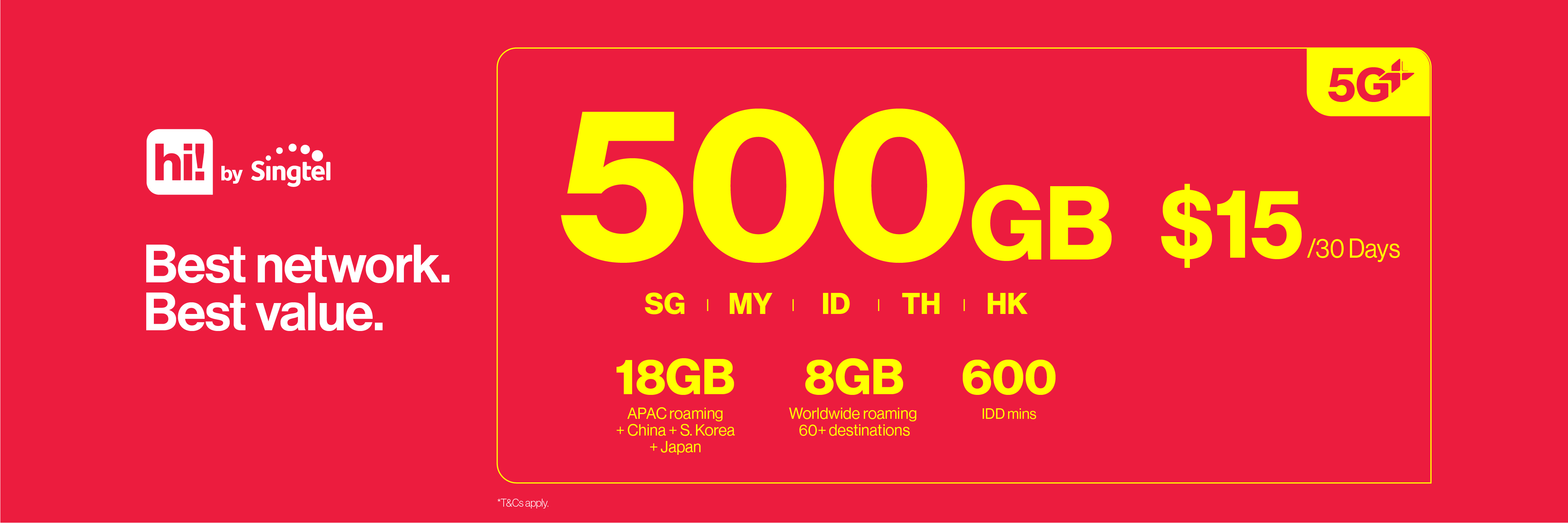 Singtel Prepaid hi! Plans