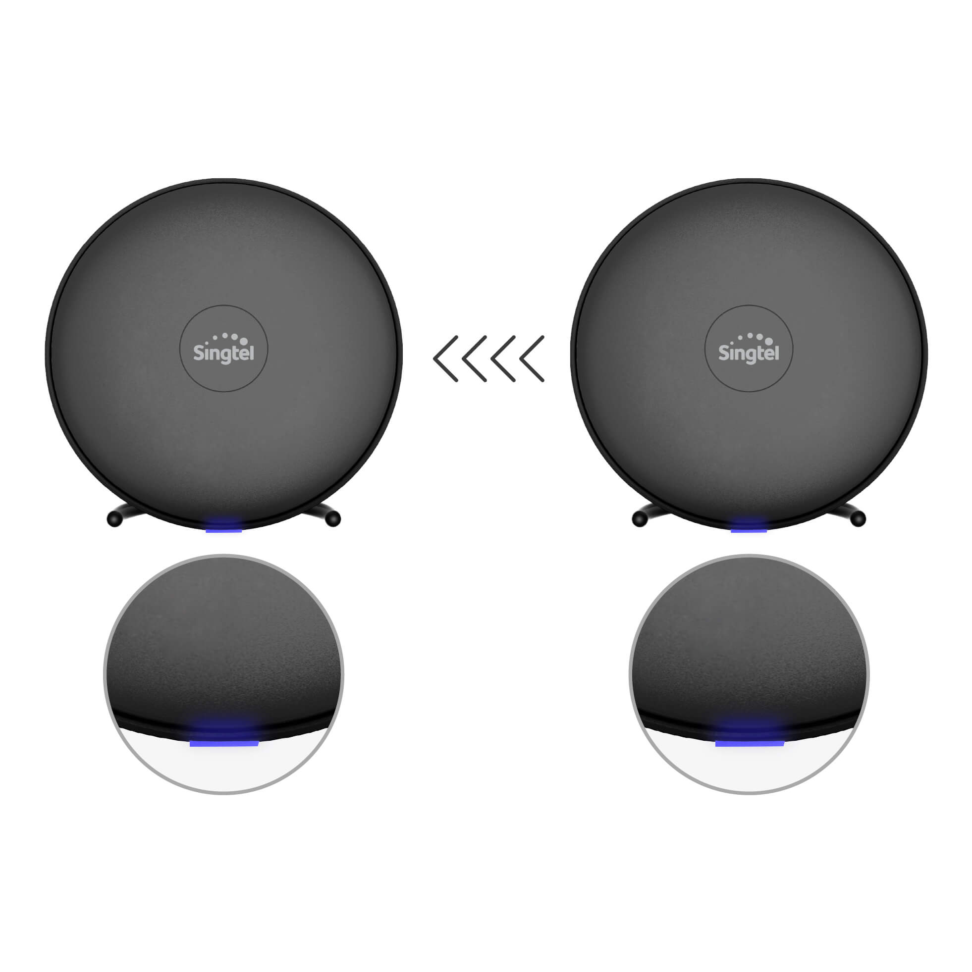 Move Singtel Mesh Extender until LED turns blue